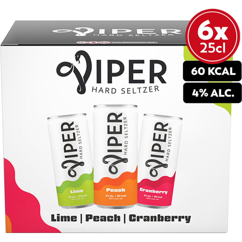 Een afbeelding van Viper Hard seltzer variety 6-pack