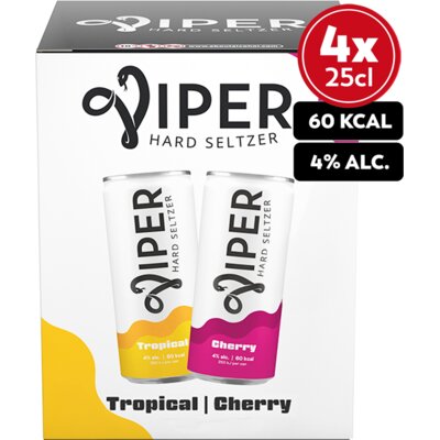 pdp-image-Viper Hard seltzer tropical & cherry 4-pack