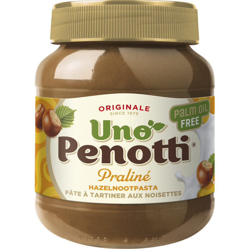 Een afbeelding van Uno Penotti Praliné hazelnootpasta