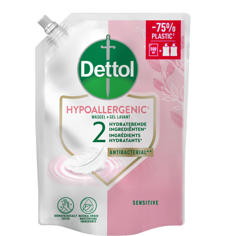 Een afbeelding van Dettol Hypoallergenic handzeep navulling
