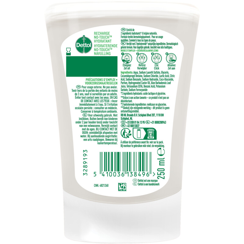 Een afbeelding van Dettol No-touch aloë vera & bamboe navulling