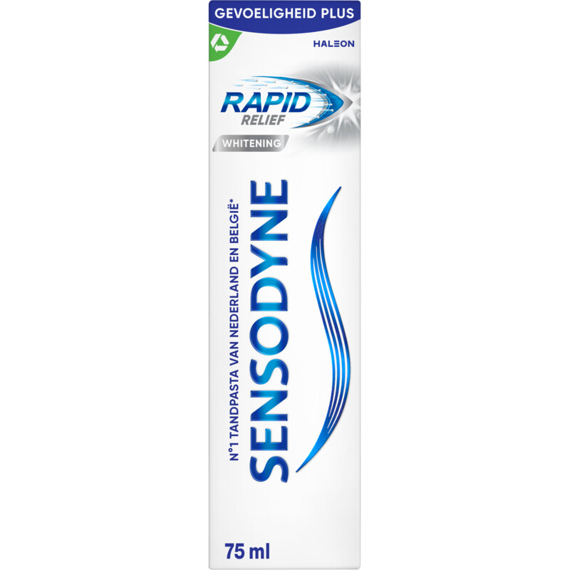 Een afbeelding van Sensodyne Rapid relief whitening tandpasta