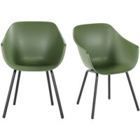 Jill Tuinstoel royal aluminium olijf groen 2x