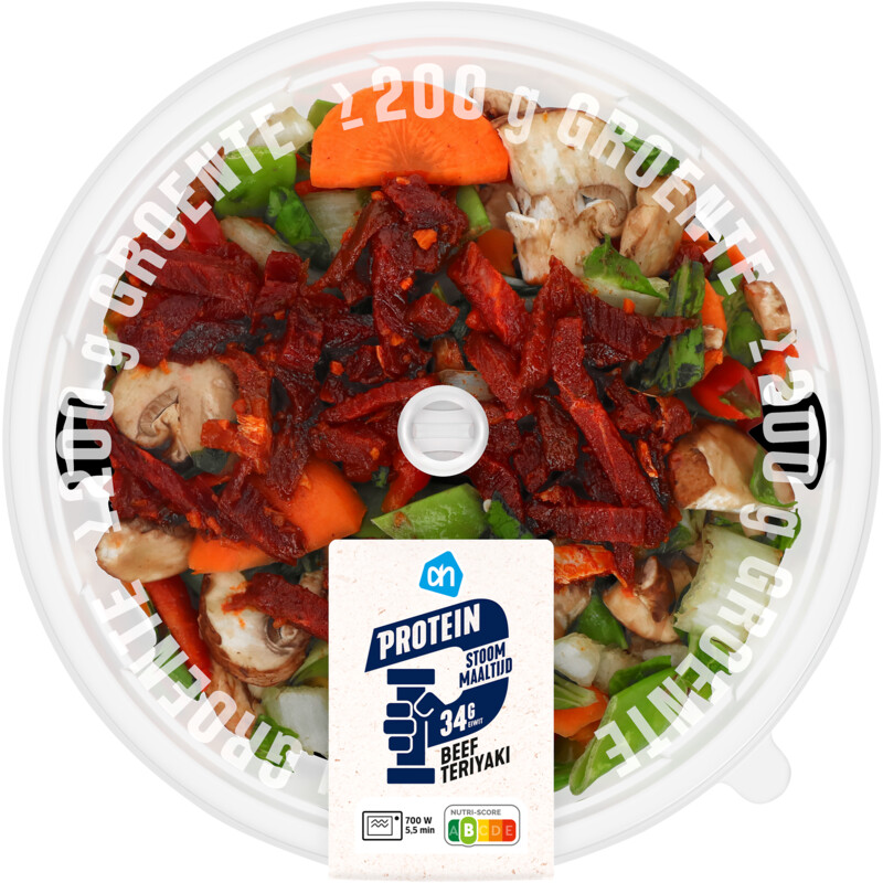 Een afbeelding van AH Stoommaaltijd beef teriyaki