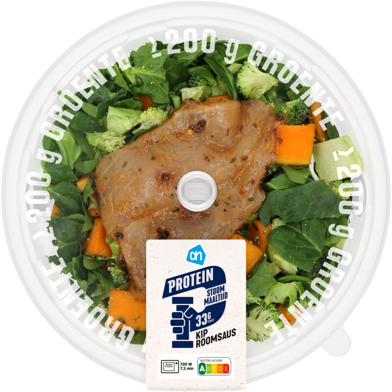 Een afbeelding van AH Stoommaaltijd protein kip roomsaus