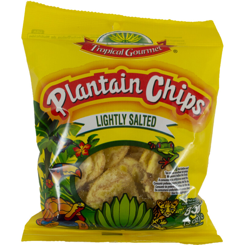 Een afbeelding van Tropical Gourmet Plantain chips licht gezout
