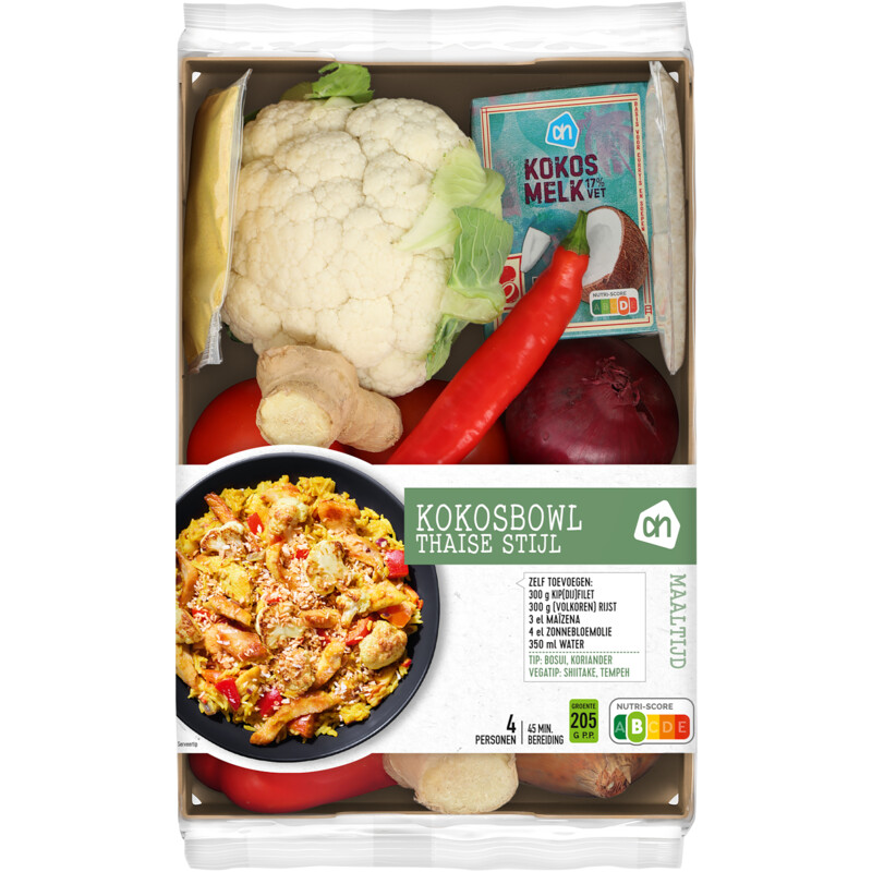 Een afbeelding van AH Kokosbowl Thaise stijl verspakket
