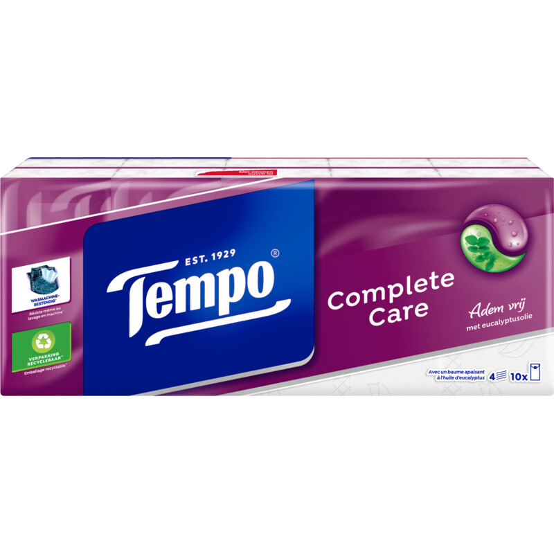 Een afbeelding van Tempo Complete care 4-laags zakdoeken