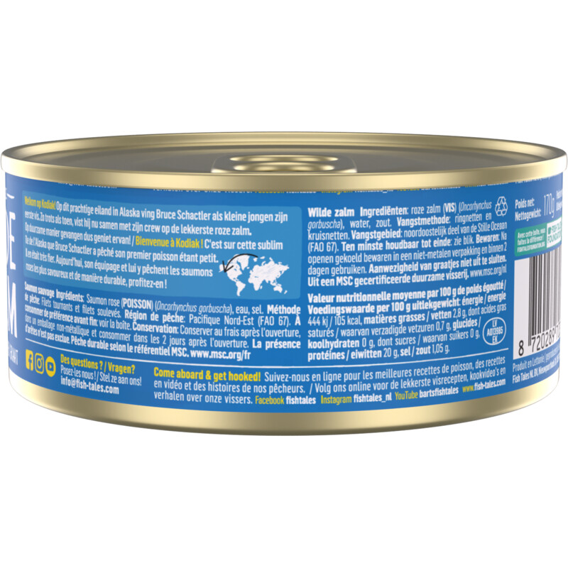 Een afbeelding van Fish Tales Wilde zalm zonder vel & graat