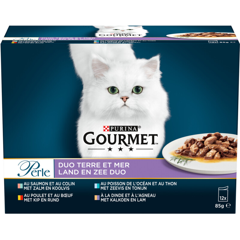 Een afbeelding van Gourmet Perle land en zee duo minifilets in saus