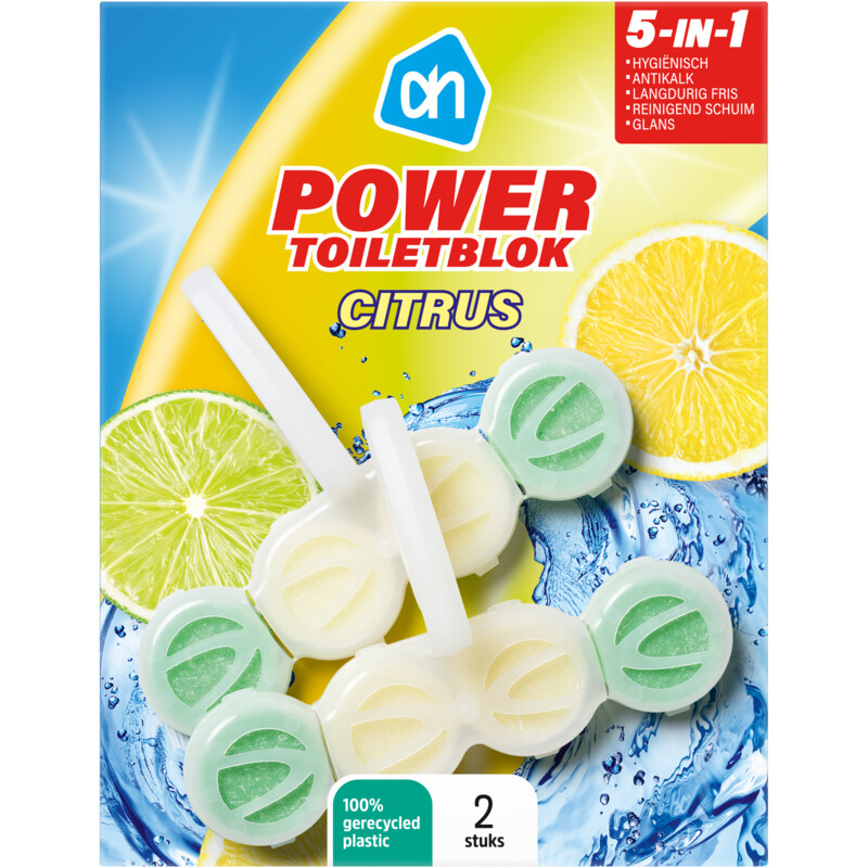 Een afbeelding van AH Power toiletblokken citrus