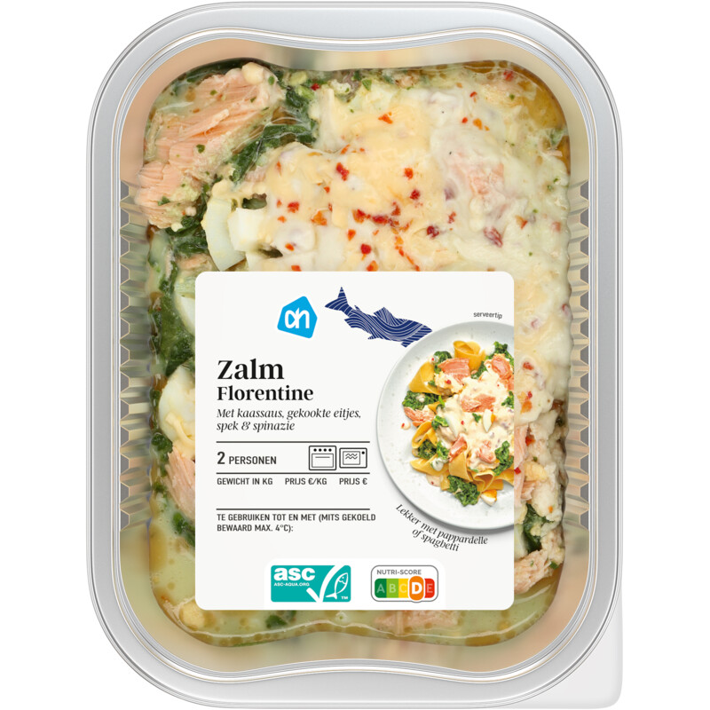 Een afbeelding van AH Zalm florentine
