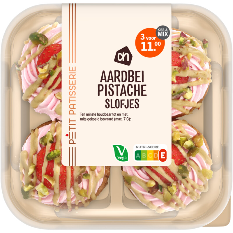 Een afbeelding van AH Aardbei pistache slofjes