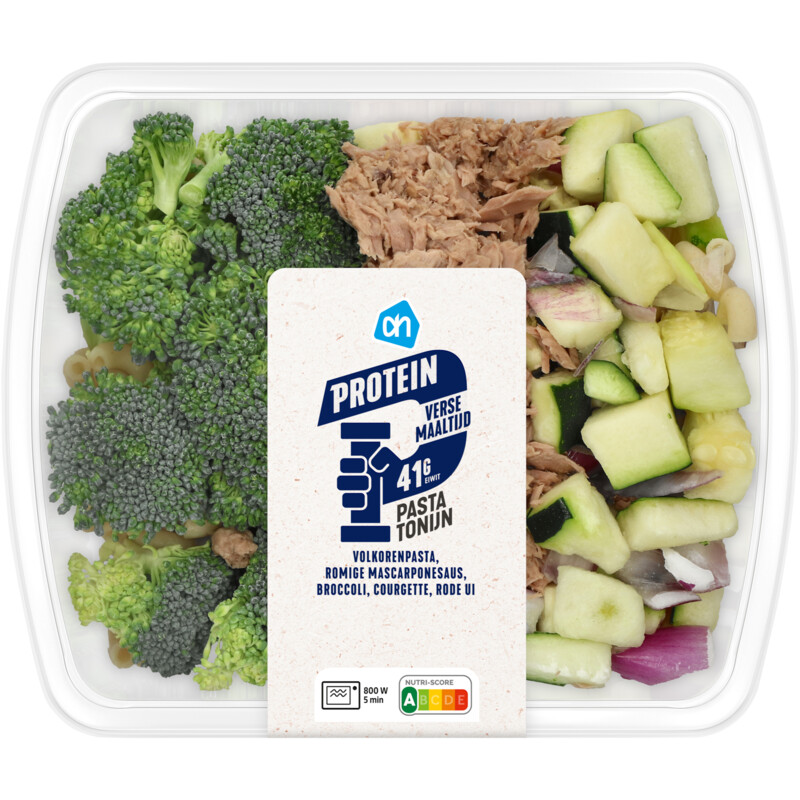 Een afbeelding van AH Verse maaltijd protein pasta tonijn