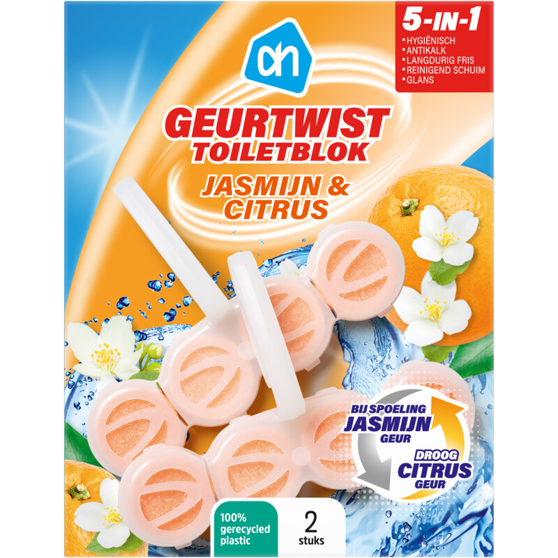 Een afbeelding van AH Geurtwist toiletblok jasmijn & citrus