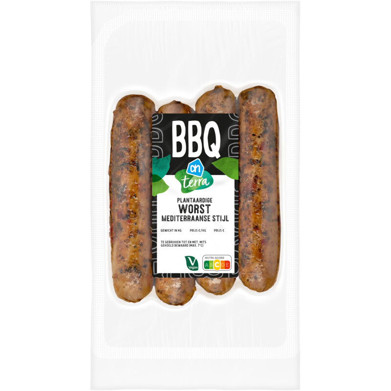 Een afbeelding van AH Terra Plantaardige worst mediterraanse stijl
