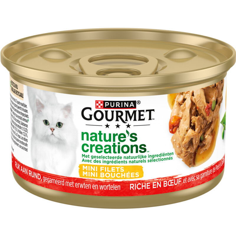 Een afbeelding van Gourmet Nature's creations met rund & erwten