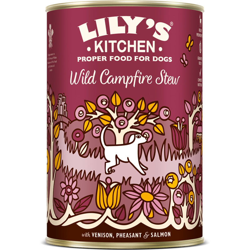 Een afbeelding van Lily's Kitchen Wild campfire stew met hert en fazant