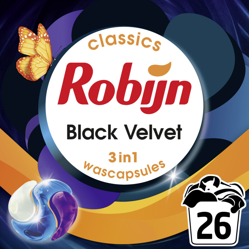 Een afbeelding van Robijn Wascapsules black velvet