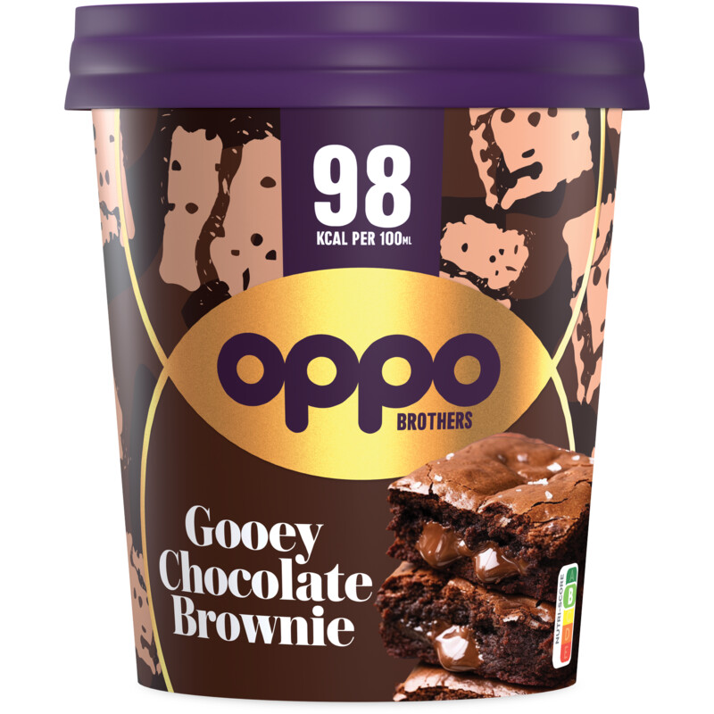 Een afbeelding van Oppo Brothers Gooey chocolate brownie