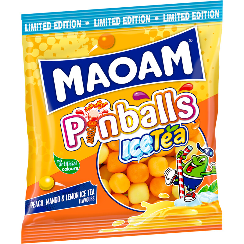 Een afbeelding van Maoam Pinballs ice tea