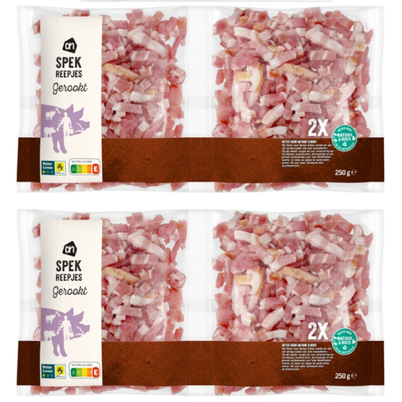 Een afbeelding van AH Gerookte spekreepjes 2-pack