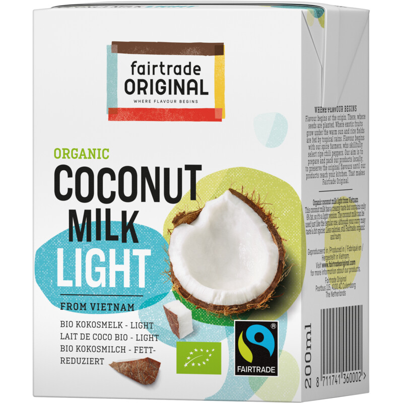 Een afbeelding van Fairtrade Original Kokosmelk light