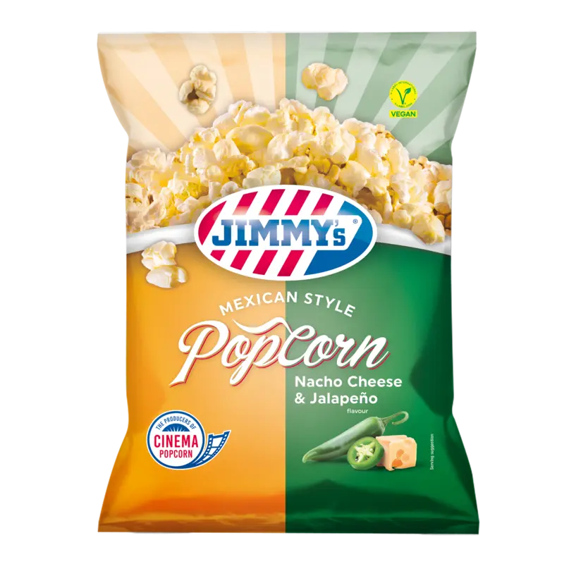 Jimmy's Popcorn nacho cheese & jalapeno