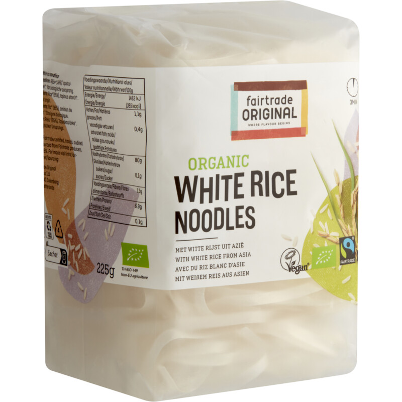 Een afbeelding van Fairtrade Original Thaise rijst noedels witte rijst