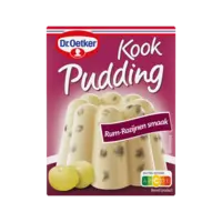 Dr. Oetker Kookpudding rum-rozijnen smaak