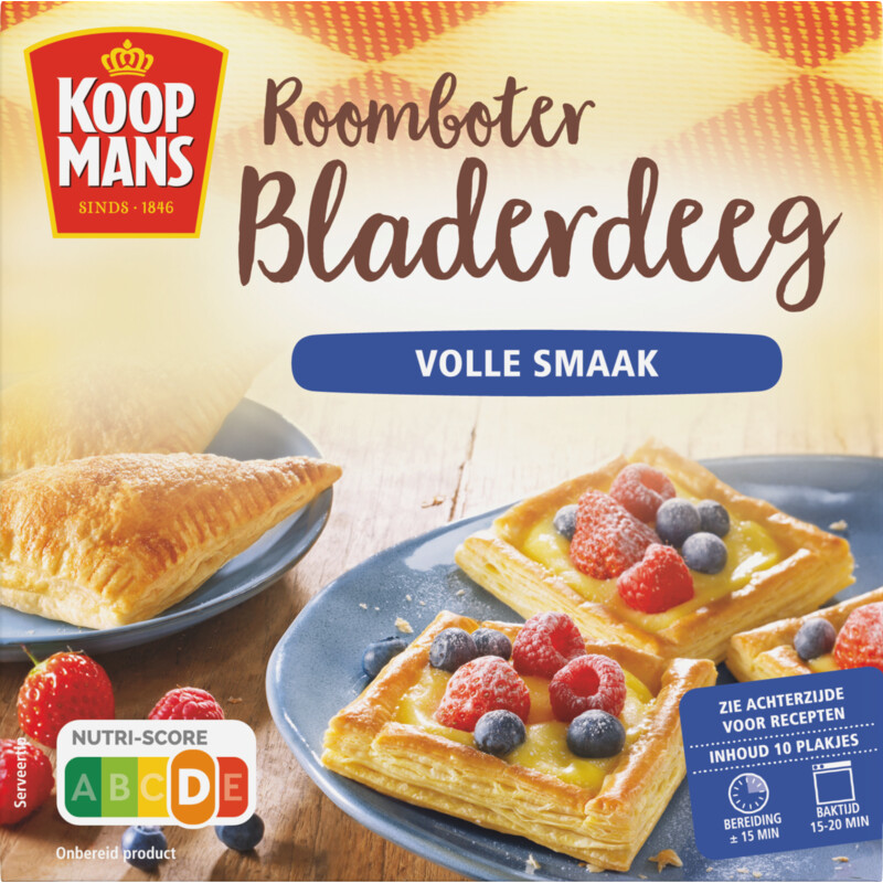 Een afbeelding van Koopmans Bladerdeeg roomboter