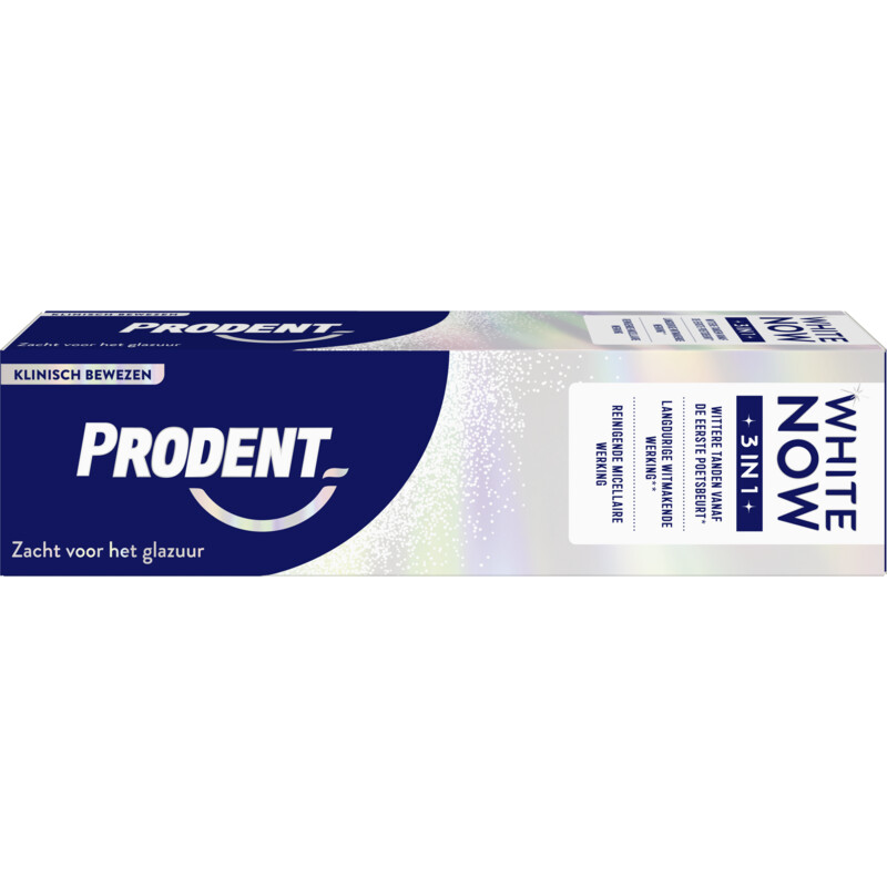 Een afbeelding van Prodent Tandpasta white now 3-in-1