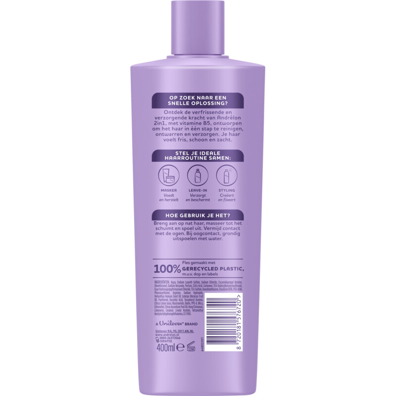 Een afbeelding van Andrélon 2in1 shampoo + conditioner