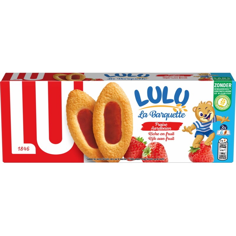 Een afbeelding van LU Barquette aardbei bel