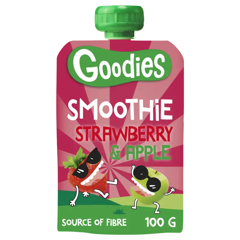 Knijpfruit smoothie strawberry & apple