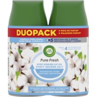 Een afbeelding van Air Wick Pure fresh katoen navulling duo pack