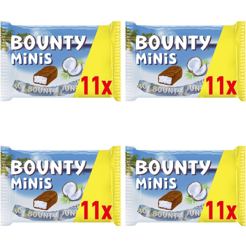 Een afbeelding van Bounty Minis repen uitdeelzak 4-pack