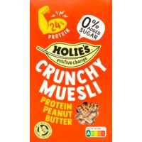 Een afbeelding van Holie's Crunchy muesli protein peanut butter