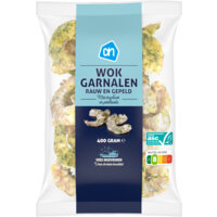 Een afbeelding van AH Wokgarnalen met knoflook en peterselie