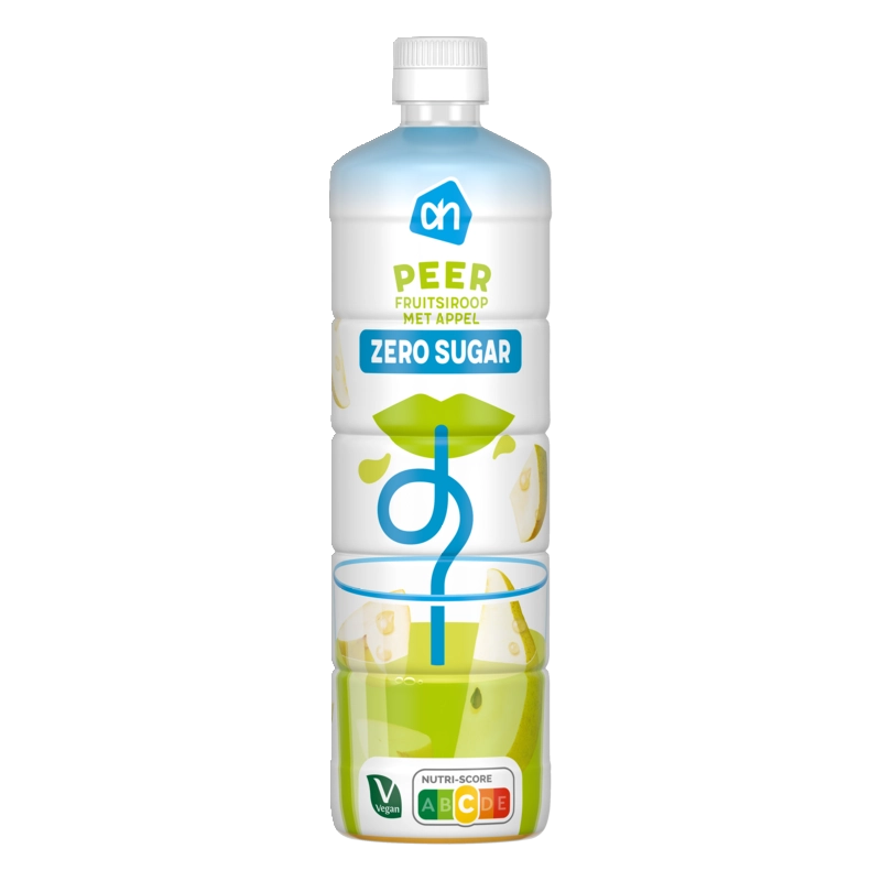 AH Siroop peer 0% suiker toegevoegd