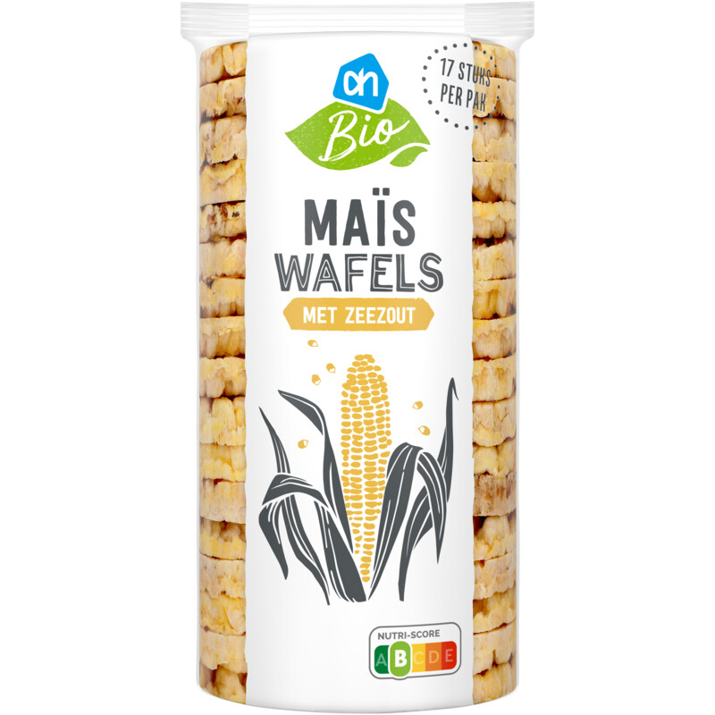 Een afbeelding van AH Biologisch Maiswafels met zeezout