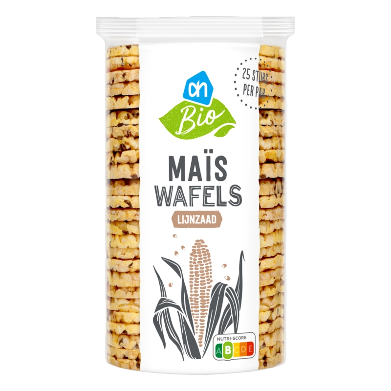 AH Biologisch Maiswafels lijnzaad