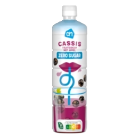 AH Siroop cassis 0% suiker toegevoegd