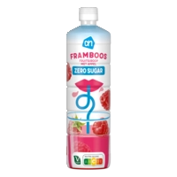 AH Siroop framboos 0% suiker toegevoegd