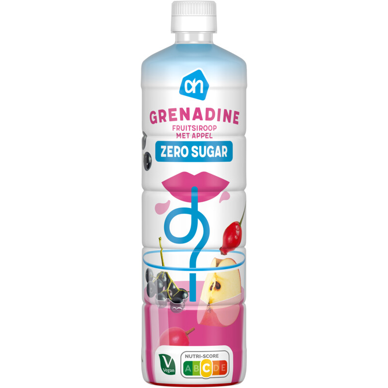 Een afbeelding van AH Siroop grenadine 0% suiker toegevoegd