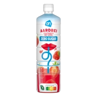 AH Siroop aardbei 0% suiker toegevoegd
