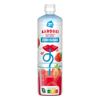 pdp-image-AH Siroop aardbei 0% suiker toegevoegd