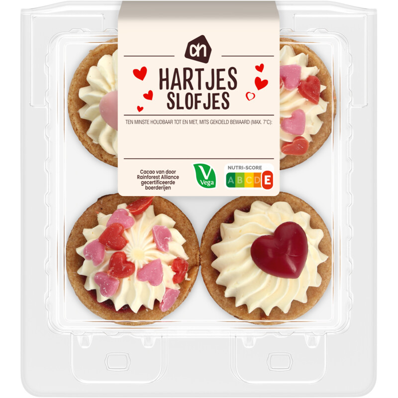 Een afbeelding van AH Hartjes slofjes