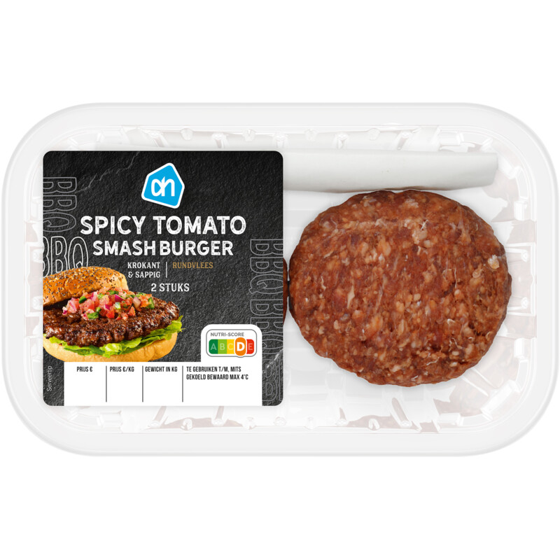 Een afbeelding van AH BBQ spicy tomato smashburger