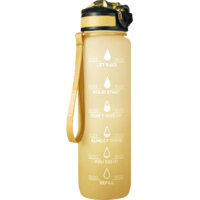 Een afbeelding van Bourgini Waterfles gradient geel 1 liter